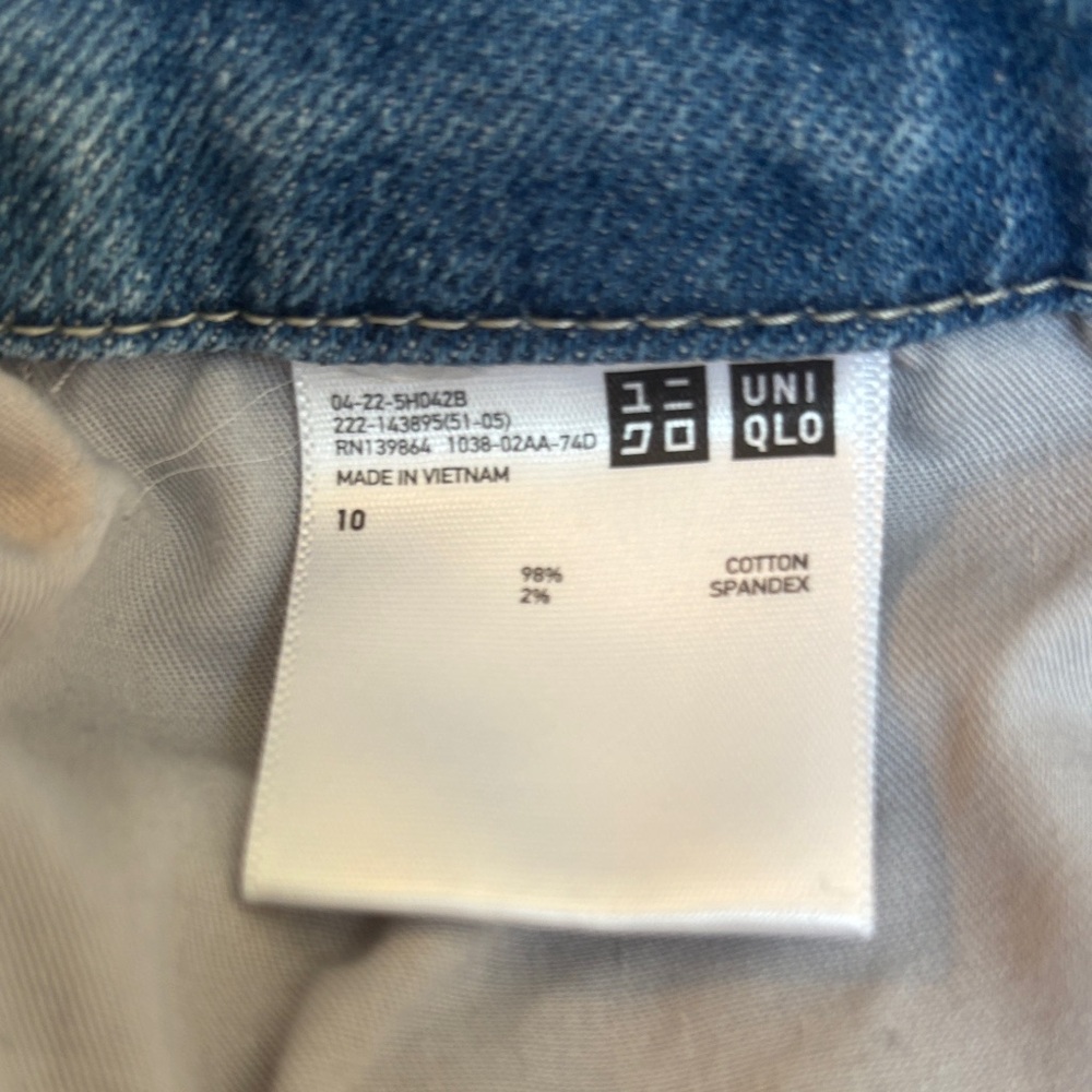 Uniqlo Blue Denim Pencil Skirt - Picture 3 of 6